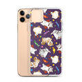 Trick or Treaters iPhone® Clear Case features playful designs, offering protection from scratches and easy access to ports.