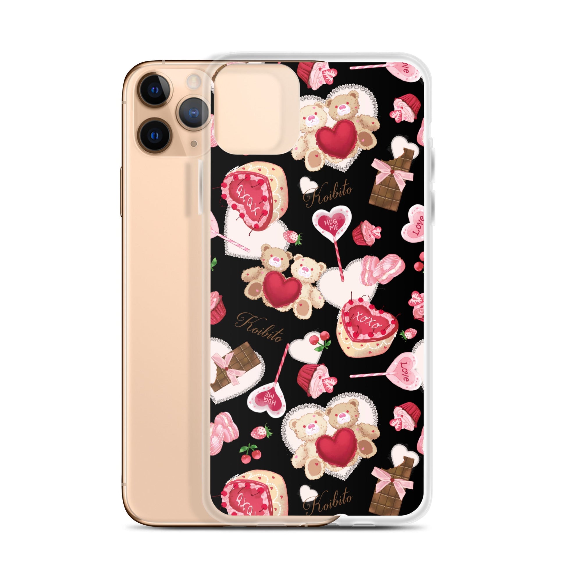Protect your iPhone® with the Sugar Sweetheart iPhone® Clear Case, featuring a cute design and flexible, durable materials.