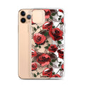 Sleek Enchanted Rose iPhone® Clear Case (Transparent) offers durable protection against scratches and dirt.