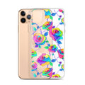 Protect your iPhone® with the stylish Enchanted Rose iPhone® Clear Case (Transparent) featuring vibrant floral designs.