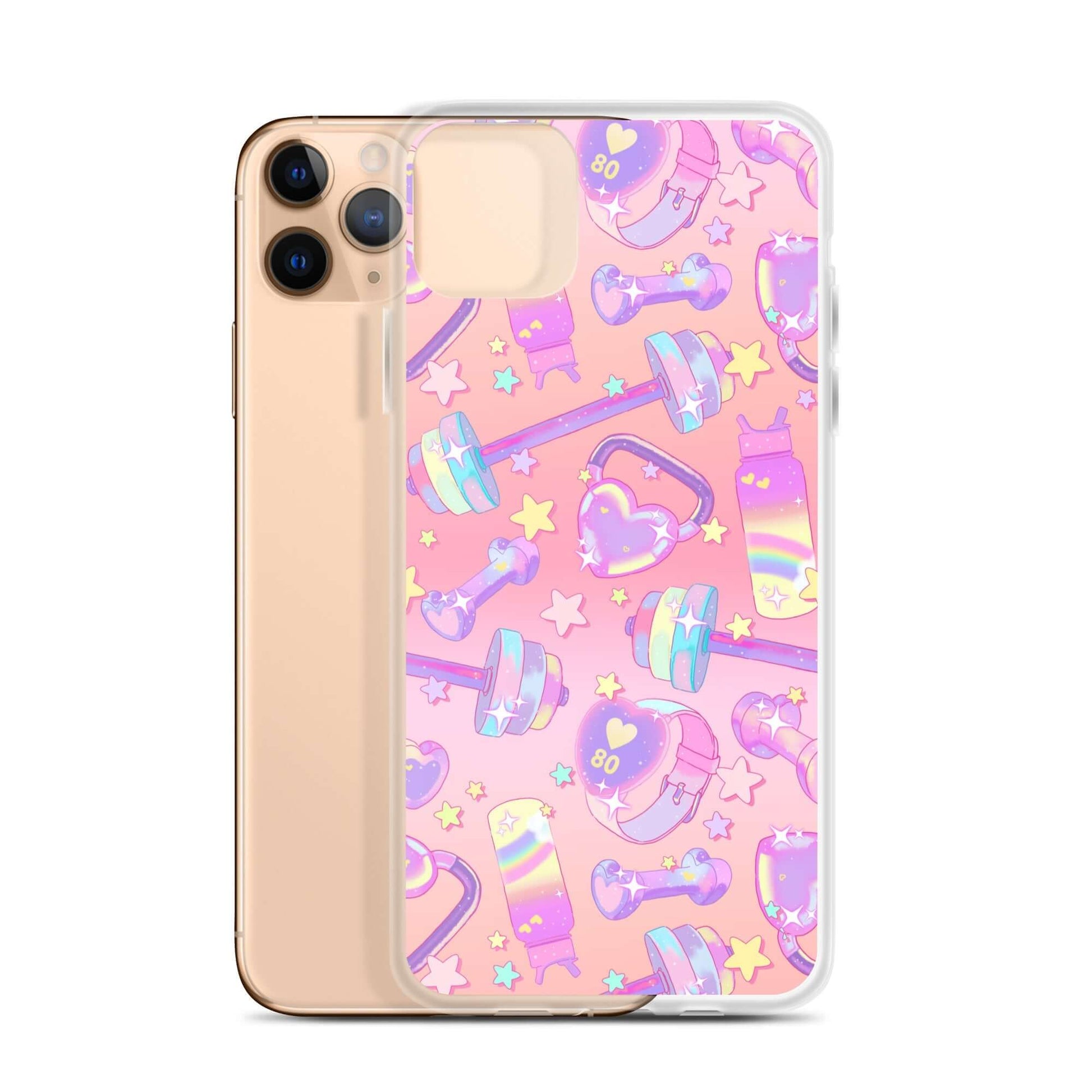 Sleek Glitter Gains iPhone® Clear Case showcases a fun design while protecting against dust and scratches.