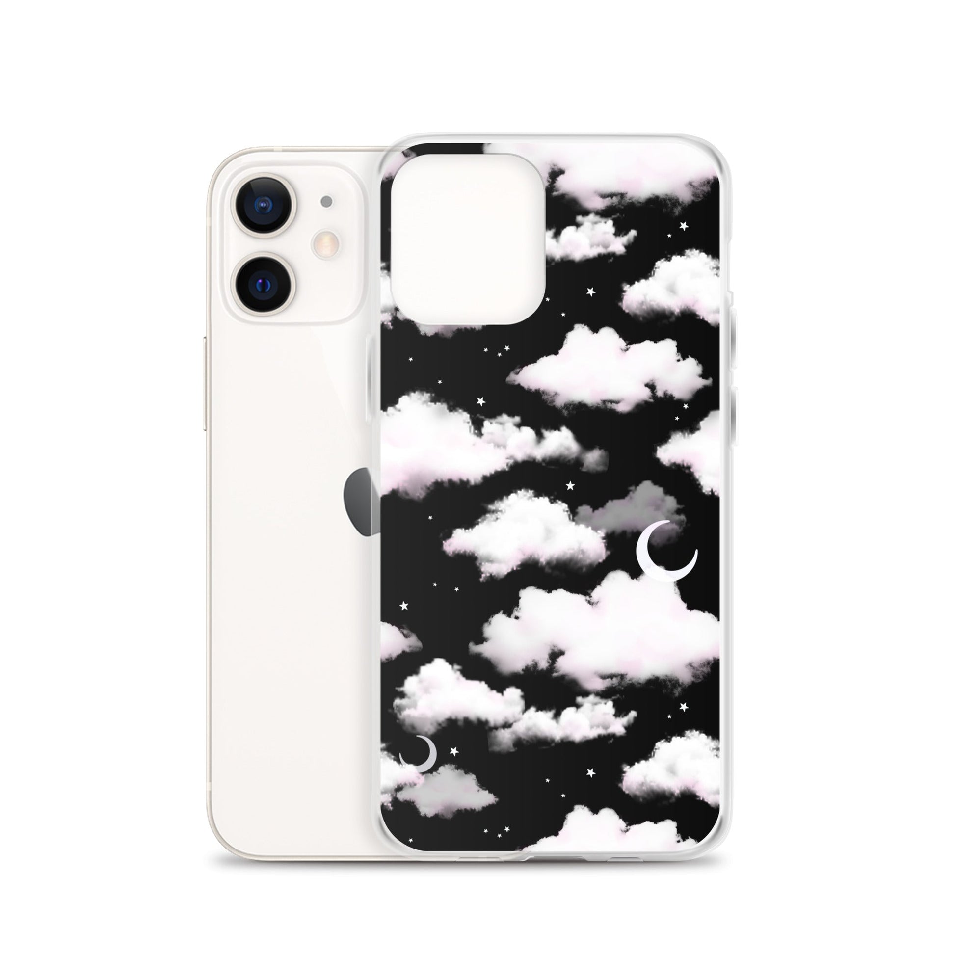Cloudy Sky iPhone® Clear Case showcases a modern design with flexible sides for easy use and solid protection.