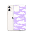 Sleek Cloudy Sky iPhone® Clear Case showcases a beautiful cloud design while offering optimal protection and flexibility.