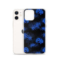 Higanbana iPhone® Clear Case featuring a stylish floral design, protecting your phone from scratches and dirt.