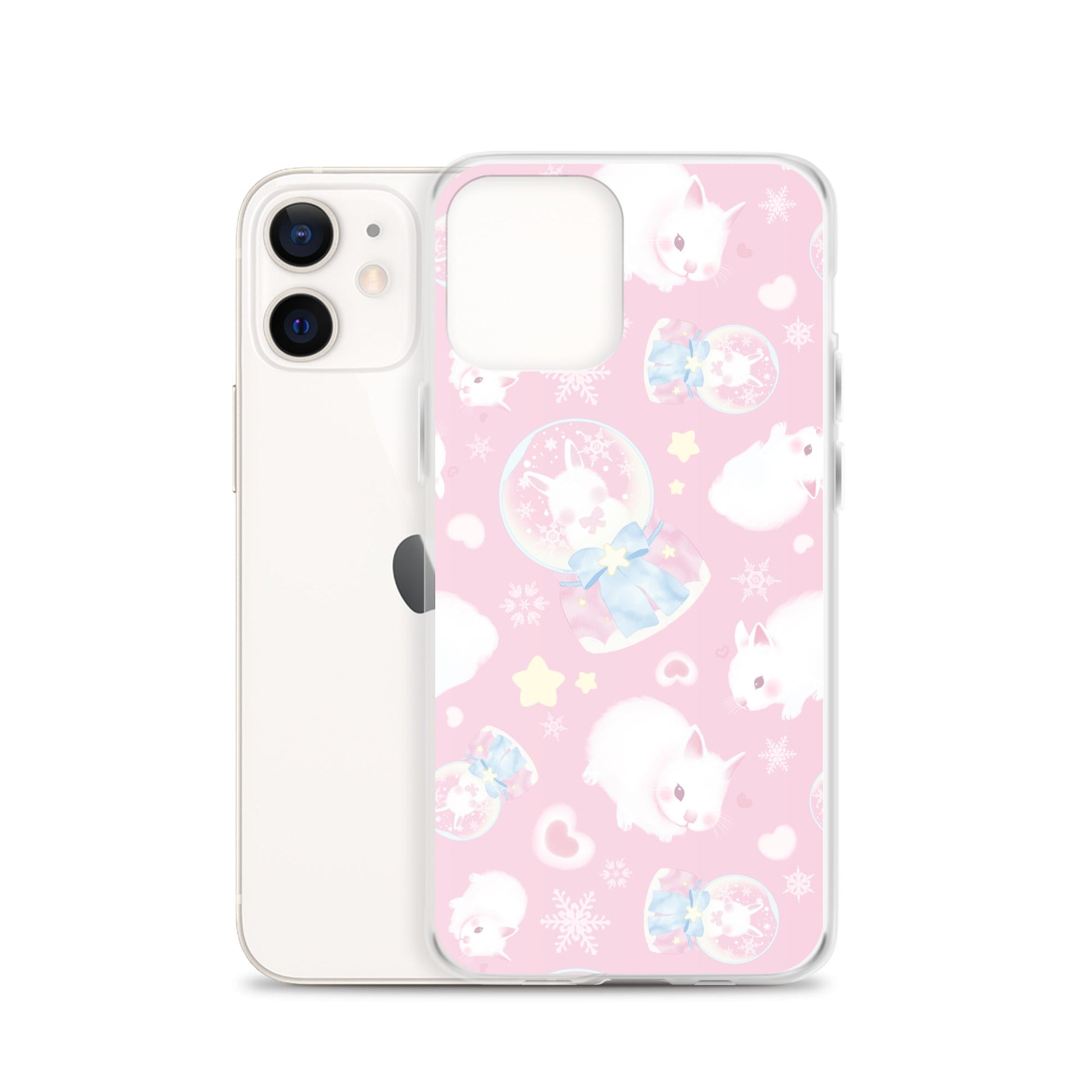 Protect your iPhone® with the Snow Bunny iPhone® Clear Case, featuring a cute design and flexible, durable construction.
