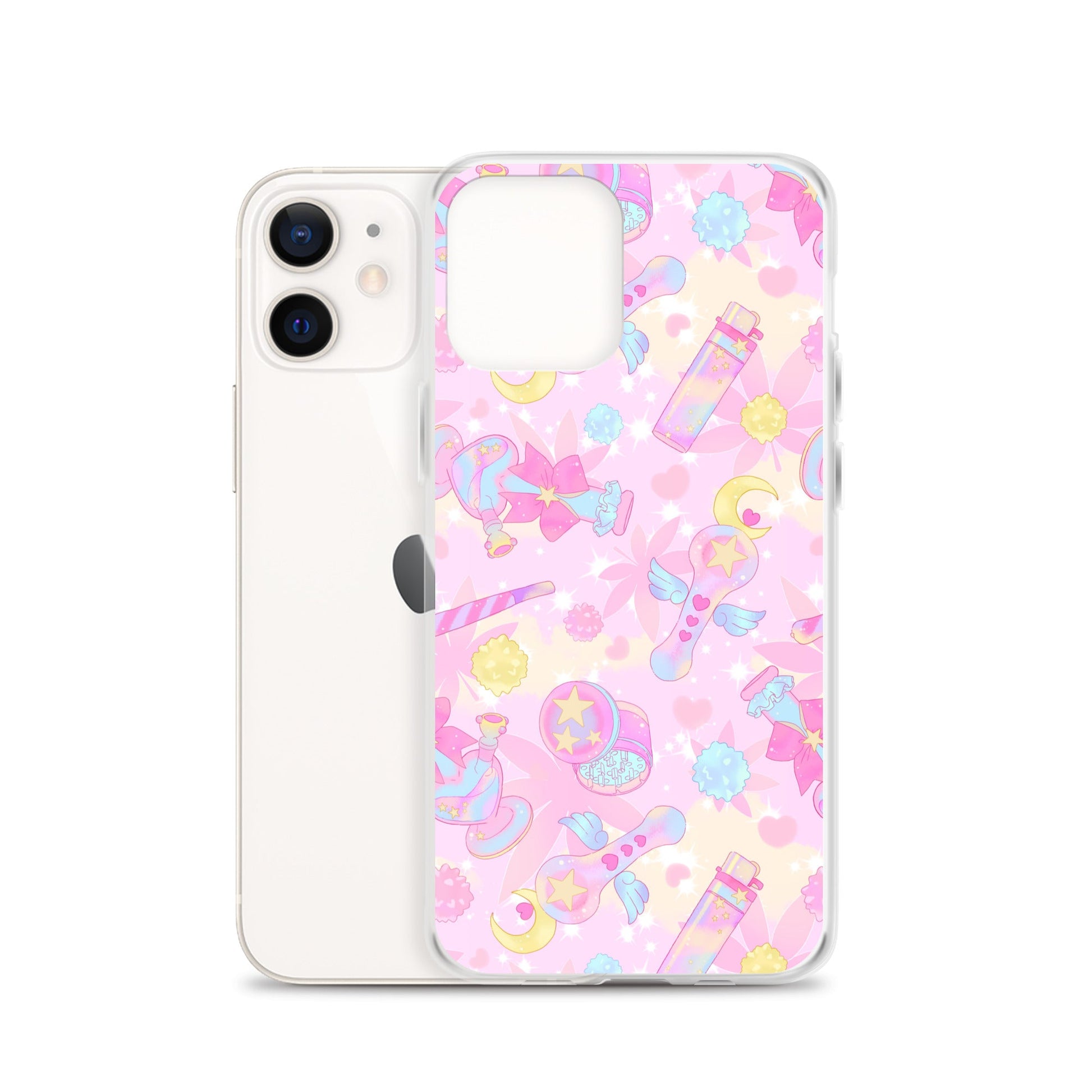 Sleek Indica Magica iPhone® Clear Case offers durable protection while showcasing a fun, colorful design.