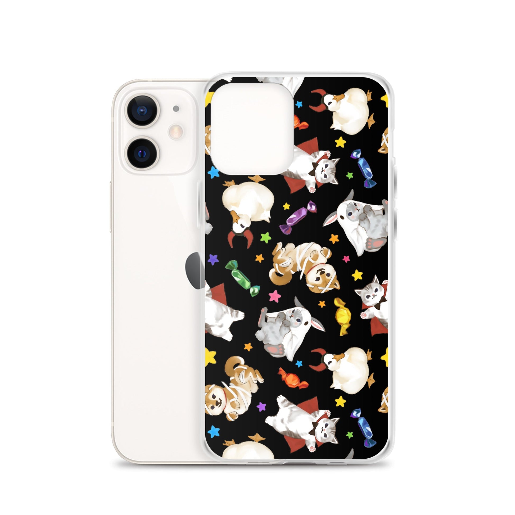 Trick or Treaters iPhone® Clear Case features a fun design, protecting your phone from scratches and dirt effortlessly.