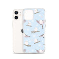 Sleek Snow Bird iPhone® Clear Case with flexible sides protects your phone from scratches and dust. Perfect for everyday use.