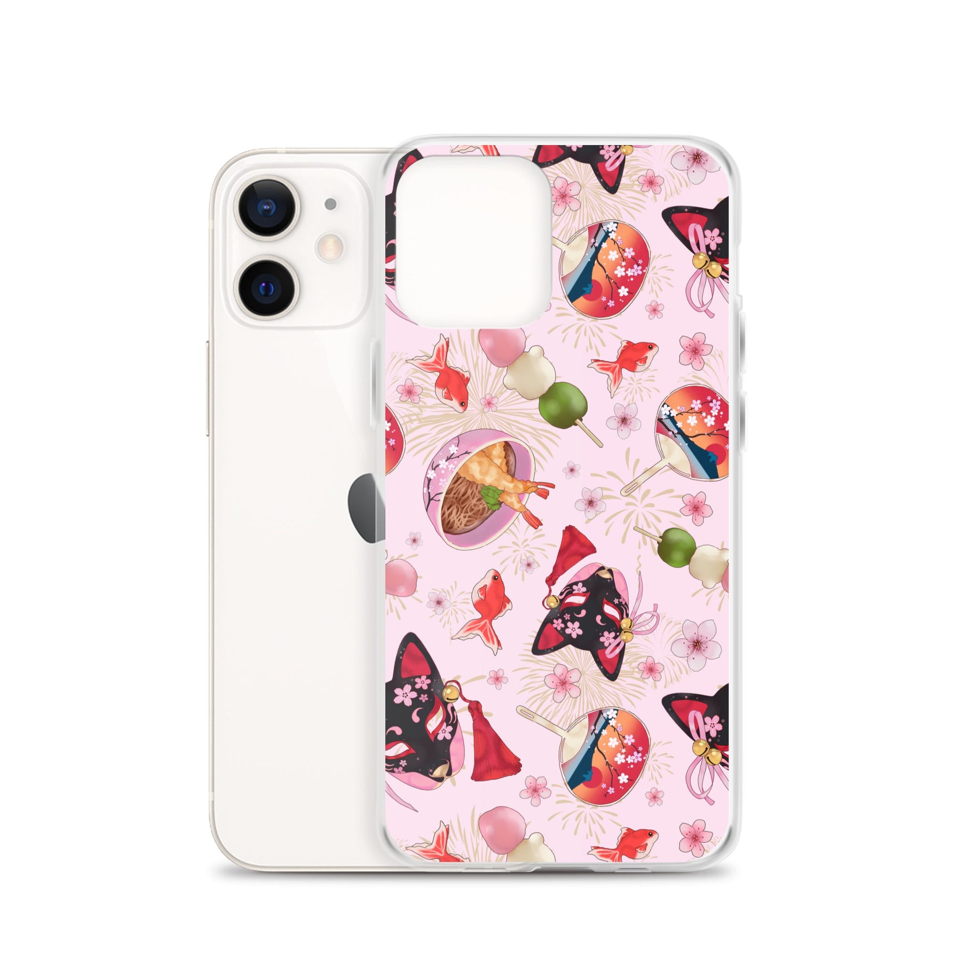 Protect your iPhone® with the stylish Matsuri iPhone® Clear Case, featuring a solid back and flexible design.