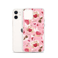 Stylish Sugar Sweetheart iPhone® Clear Case featuring a cute design, offering protection from scratches and dirt.