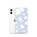 Protect your iPhone® in style with the Snow Bunny iPhone® Clear Case featuring cute bunny designs and flexible sides.