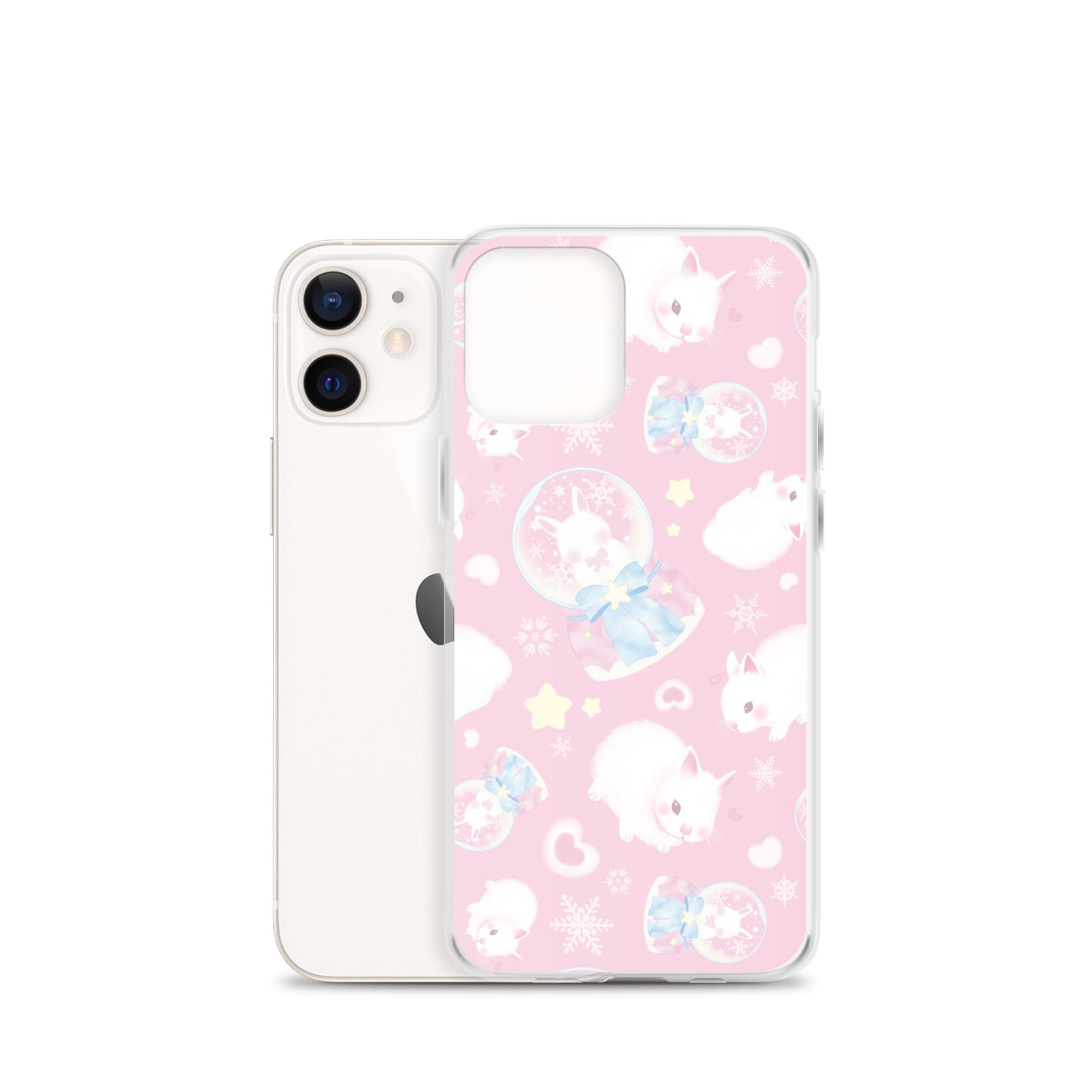 Protect your phone stylishly with the Snow Bunny iPhone® Clear Case, featuring a cute bunny design and flexible sides.