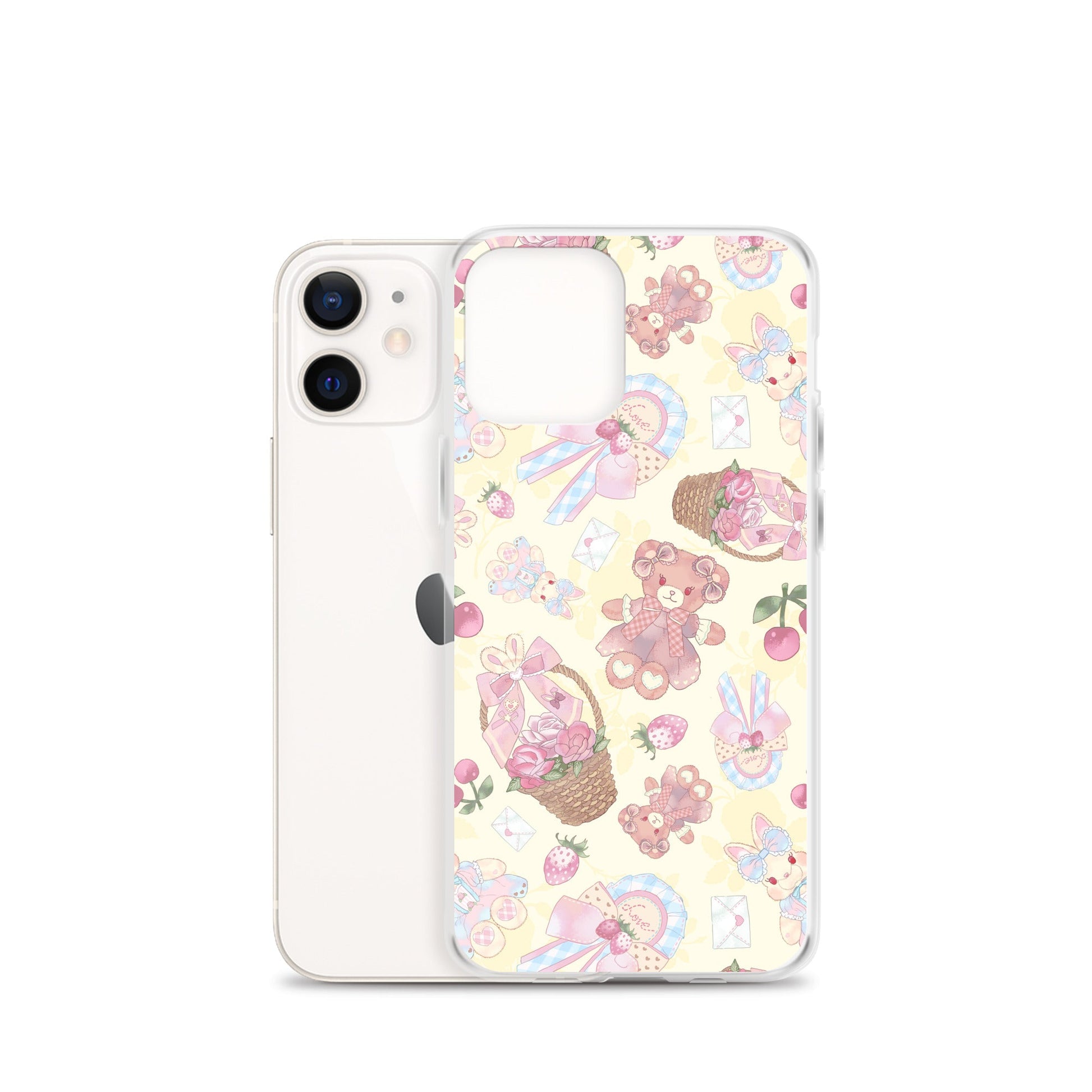 Cute and durable Sweet Teddy iPhone® Clear Case features whimsical designs, protecting your phone with style.