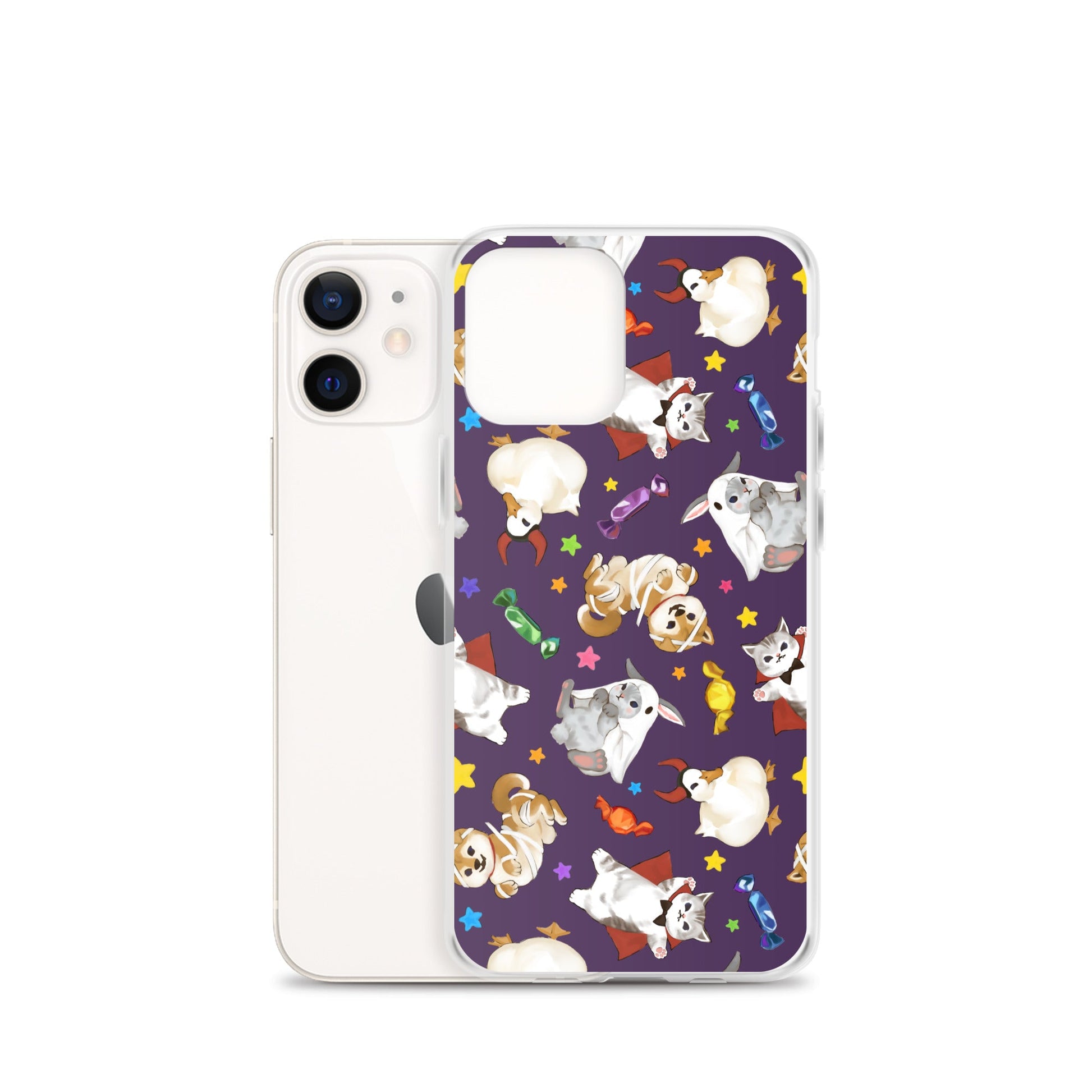 Protect your iPhone® with the Trick or Treaters iPhone® Clear Case featuring a fun, festive design for Halloween.