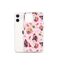 Matsuri iPhone® Clear Case featuring a vibrant design, providing sleek protection against scratches and dirt.