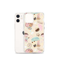 Cute Parasol Bunny iPhone® Clear Case features flexible sides and solid back for stylish protection.