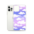 Stylish Cloudy Sky iPhone® Clear Case, offering protection and easy access with a beautiful cloud design.