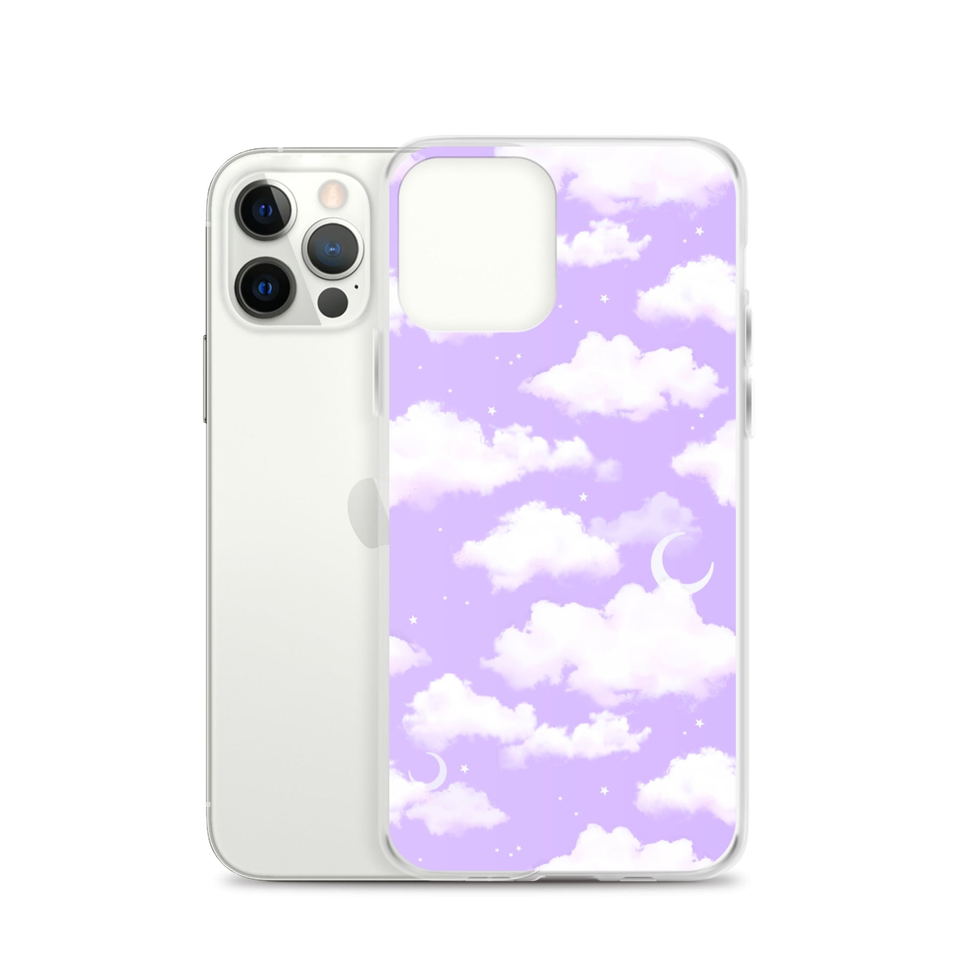 Protect your iPhone® with the stylish Cloudy Sky iPhone® Clear Case, featuring a flexible design and vibrant cloud pattern.