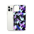Stylish Butterfly iPhone® Clear Case featuring vibrant butterflies, offering protection from scratches and dirt.