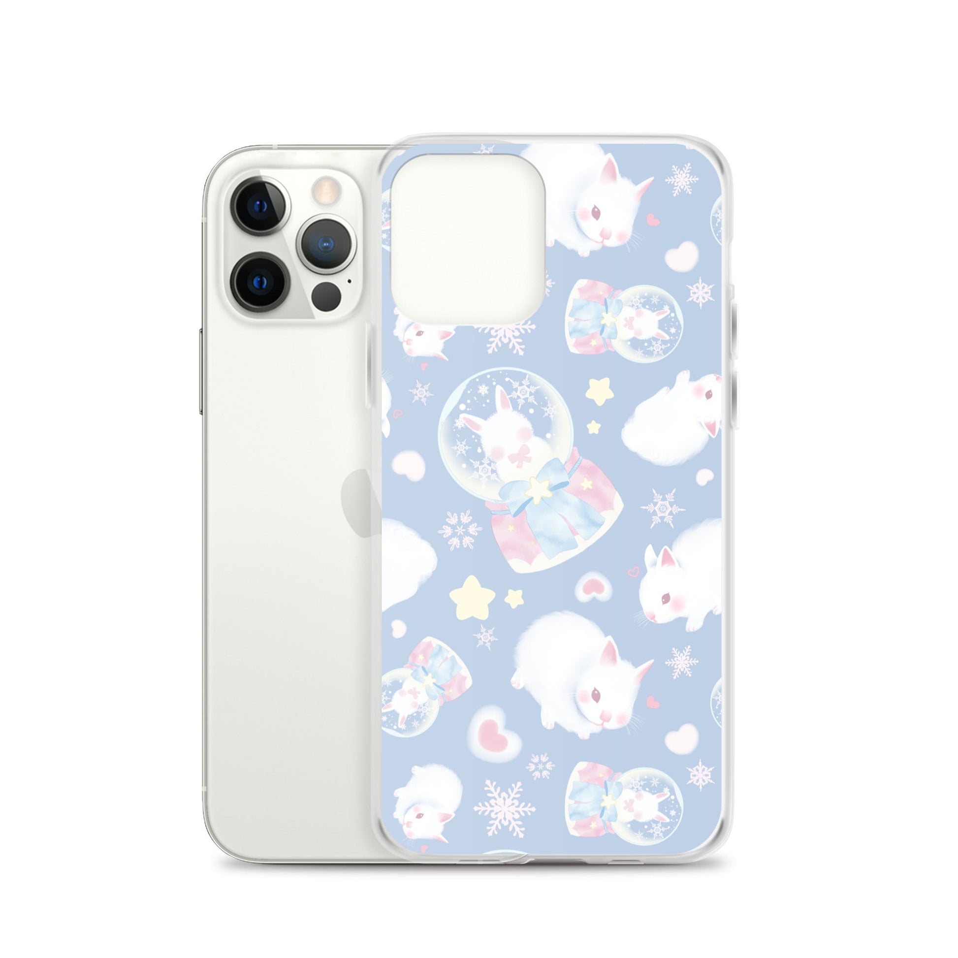 Protect your iPhone® in style with the Snow Bunny iPhone® Clear Case, featuring a cute bunny design and durable materials.