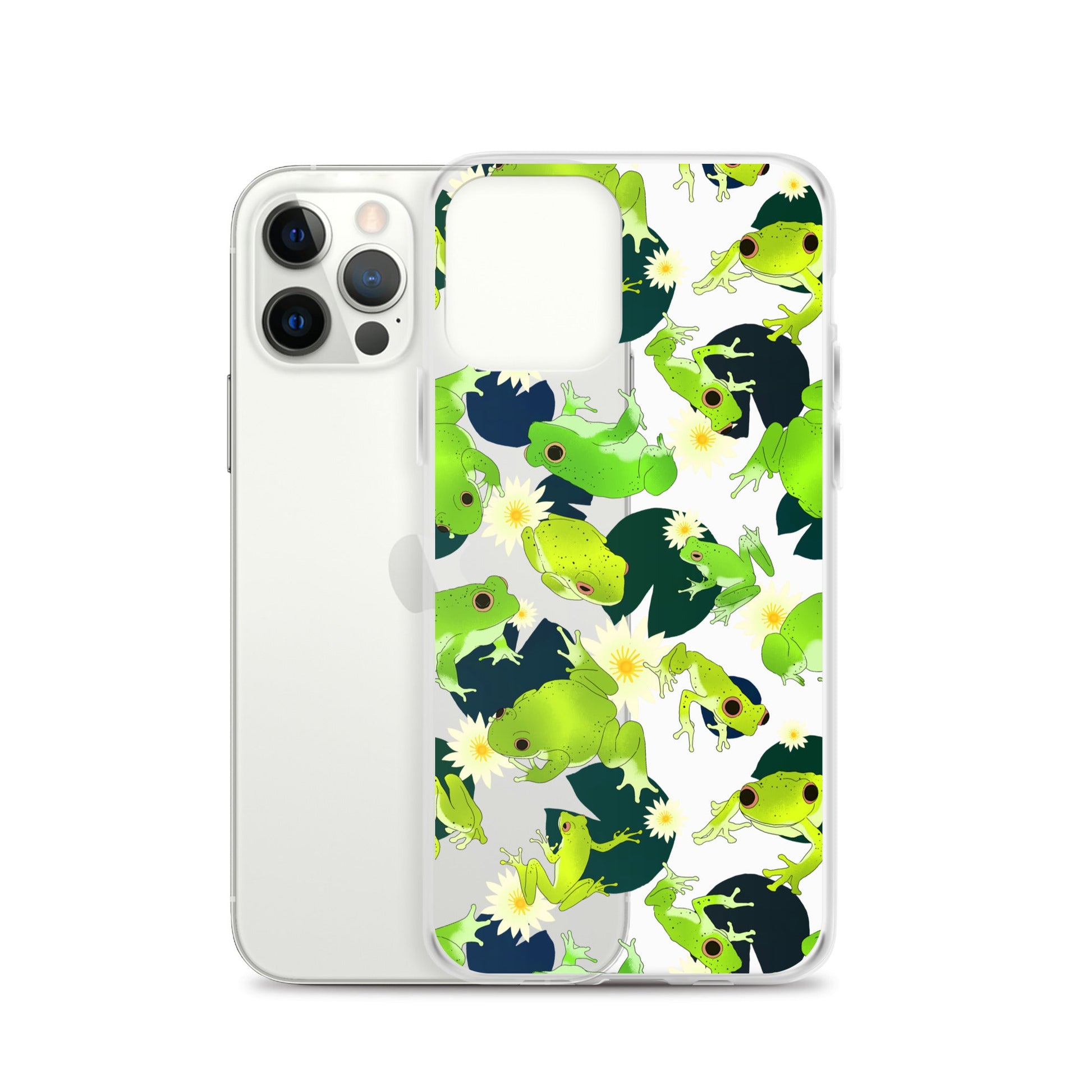 Colorful Kero-kero iPhone® Clear Case with solid back and flexible sides, protecting against scratches and dirt.