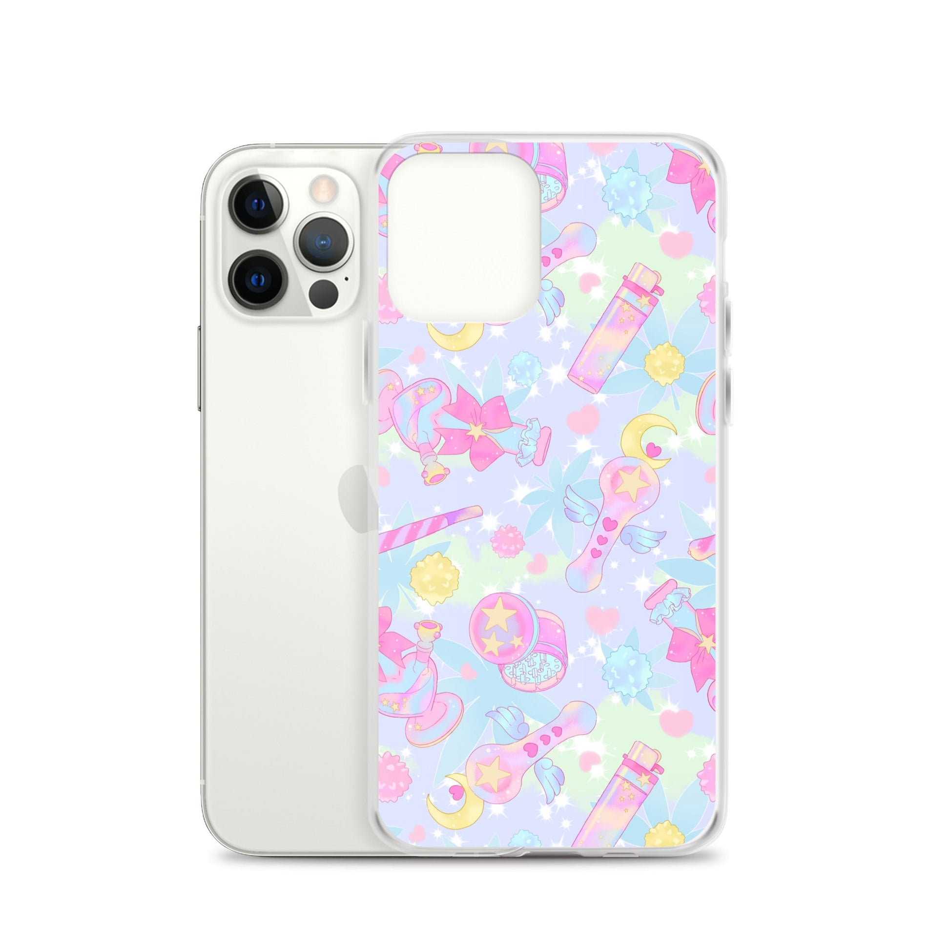 Stylish Indica Magica iPhone® Clear Case with solid back, flexible sides, perfect for protection and easy access.