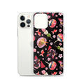 Stylish Matsuri iPhone® Clear Case featuring a colorful design, offering protection against scratches and dirt.