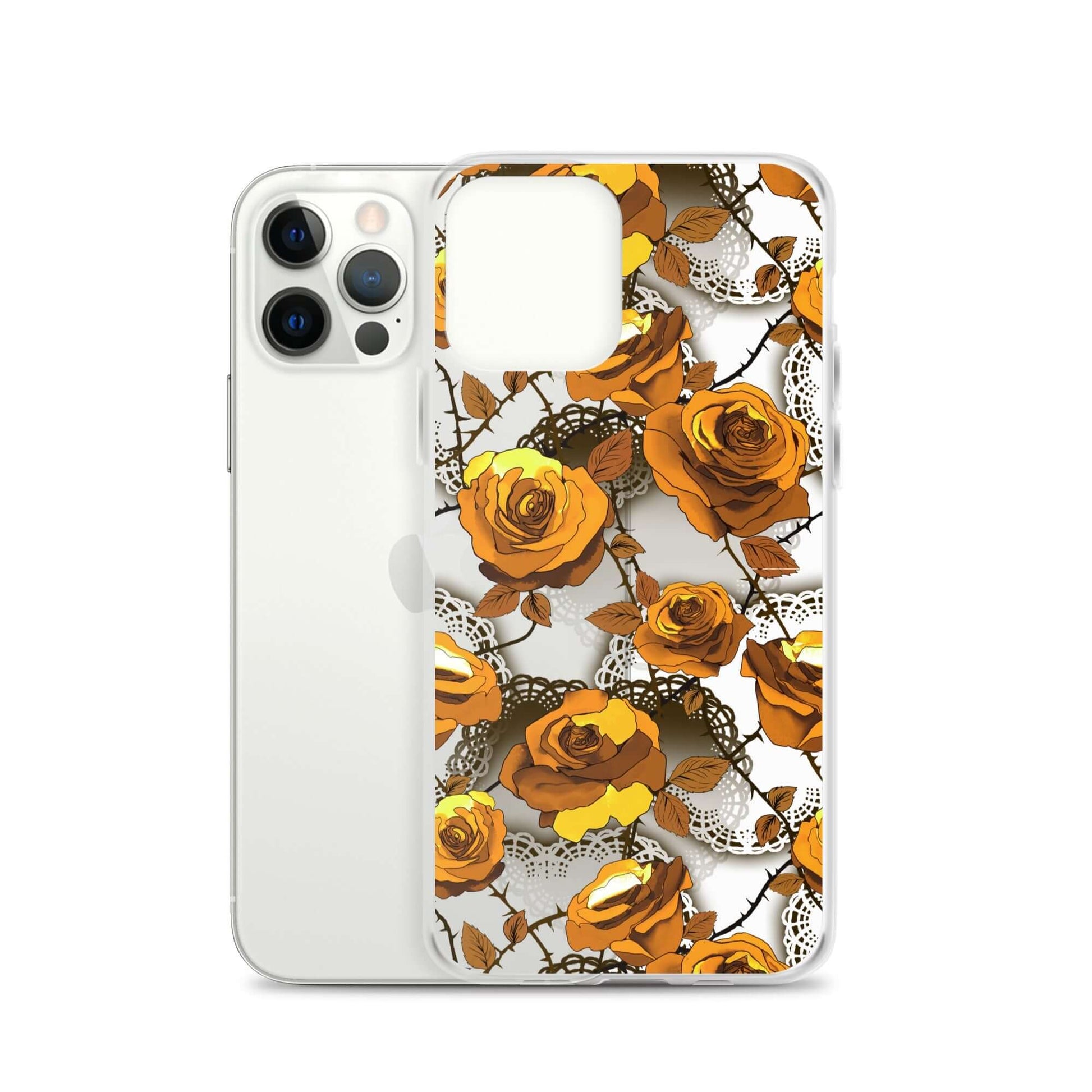 Stylish Enchanted Rose iPhone® Clear Case (Transparent) offers sleek protection against scratches and dust.