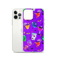 Vibrant Monster Party iPhone® Clear Case featuring fun designs, protecting your phone with style and ease.