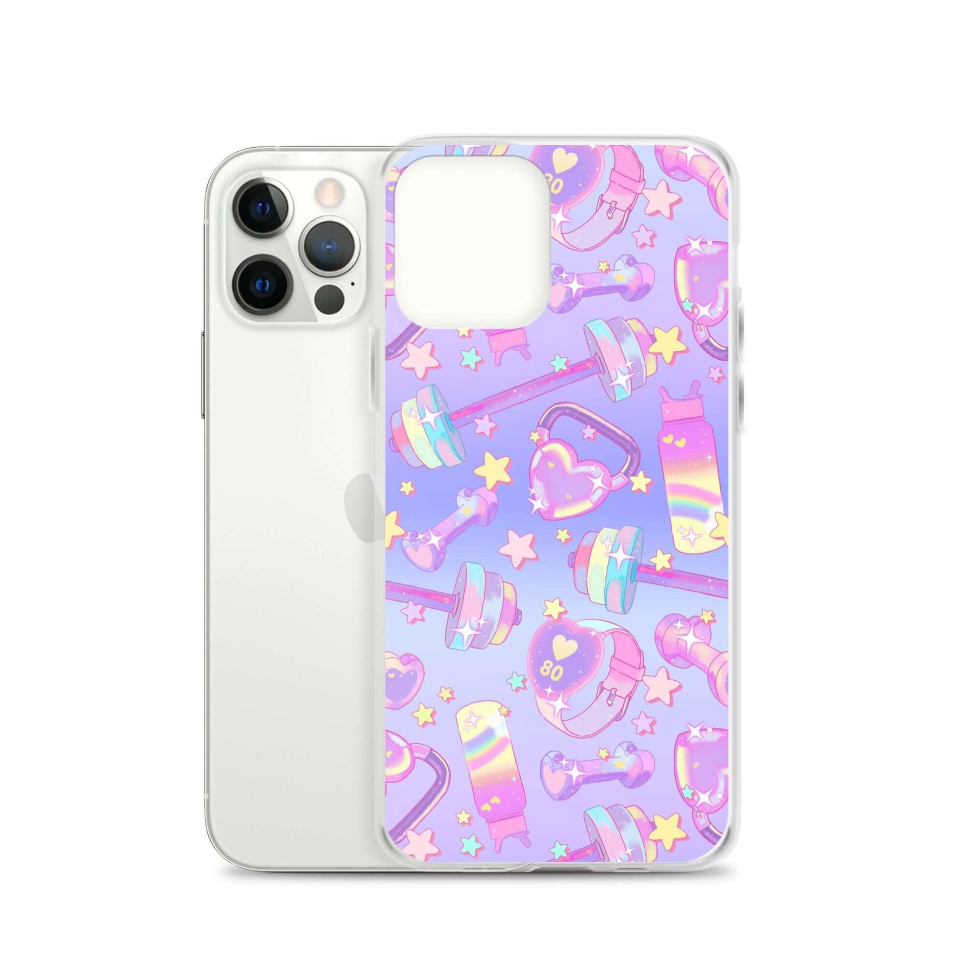Glitter Gains iPhone® Clear Case features a sleek design, protecting against scratches and dirt with flexible sides.