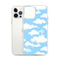 Stylish Cloudy Sky iPhone® Clear Case offering protection from scratches and easy access to ports, perfect for everyday use.
