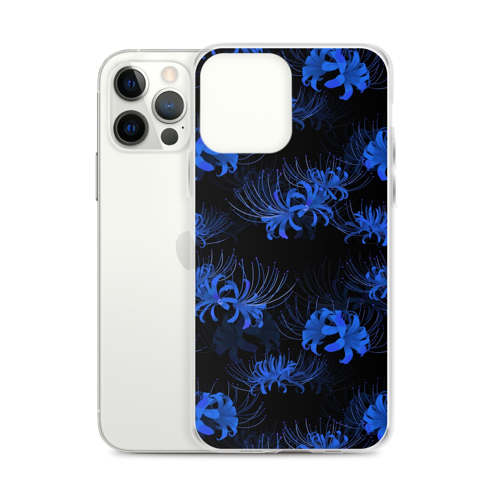 Protect your phone stylishly with the Higanbana iPhone® Clear Case, featuring a sleek design and vibrant floral pattern.