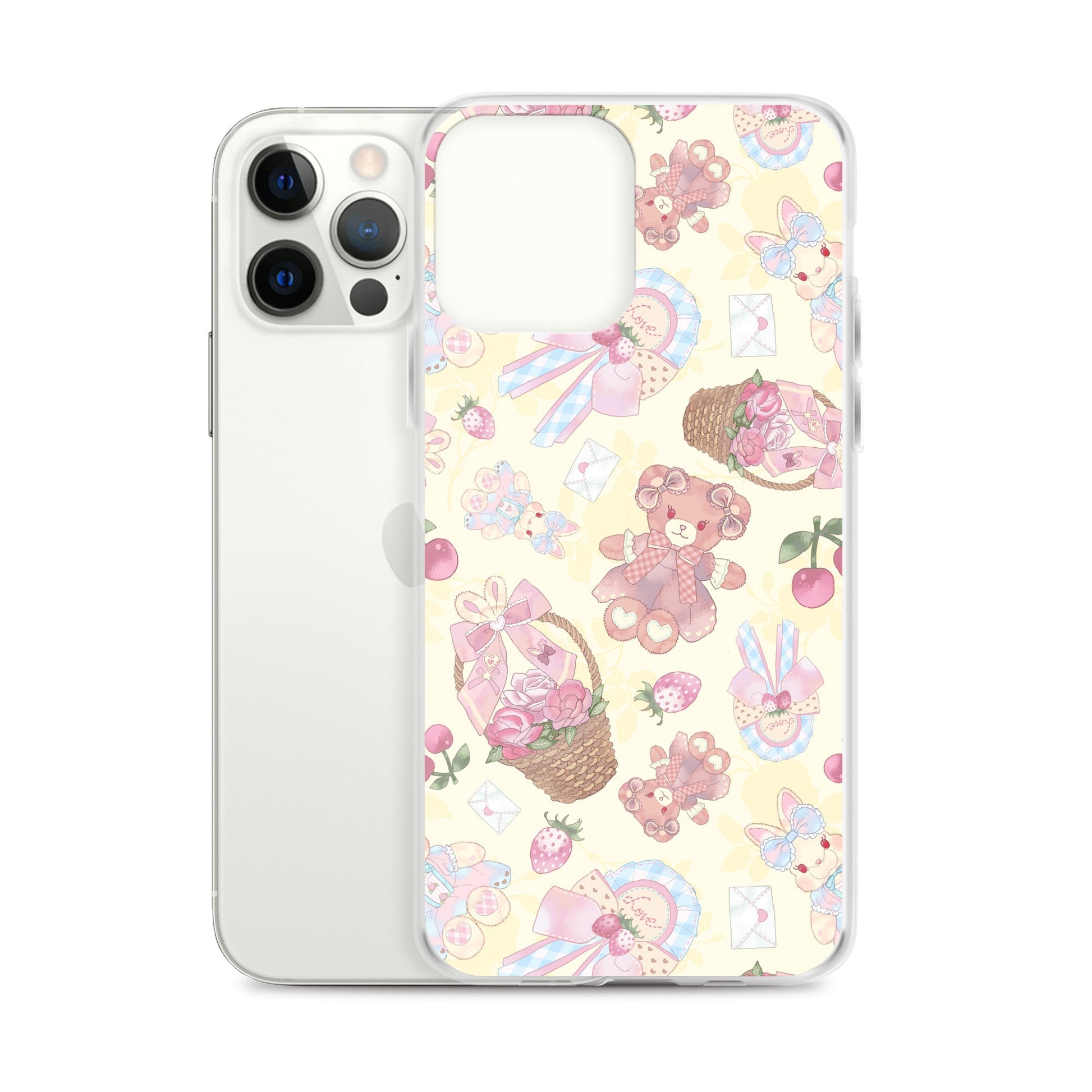 Protect your phone with the Sweet Teddy iPhone® Clear Case, showcasing adorable teddy bear designs and flexible sides.
