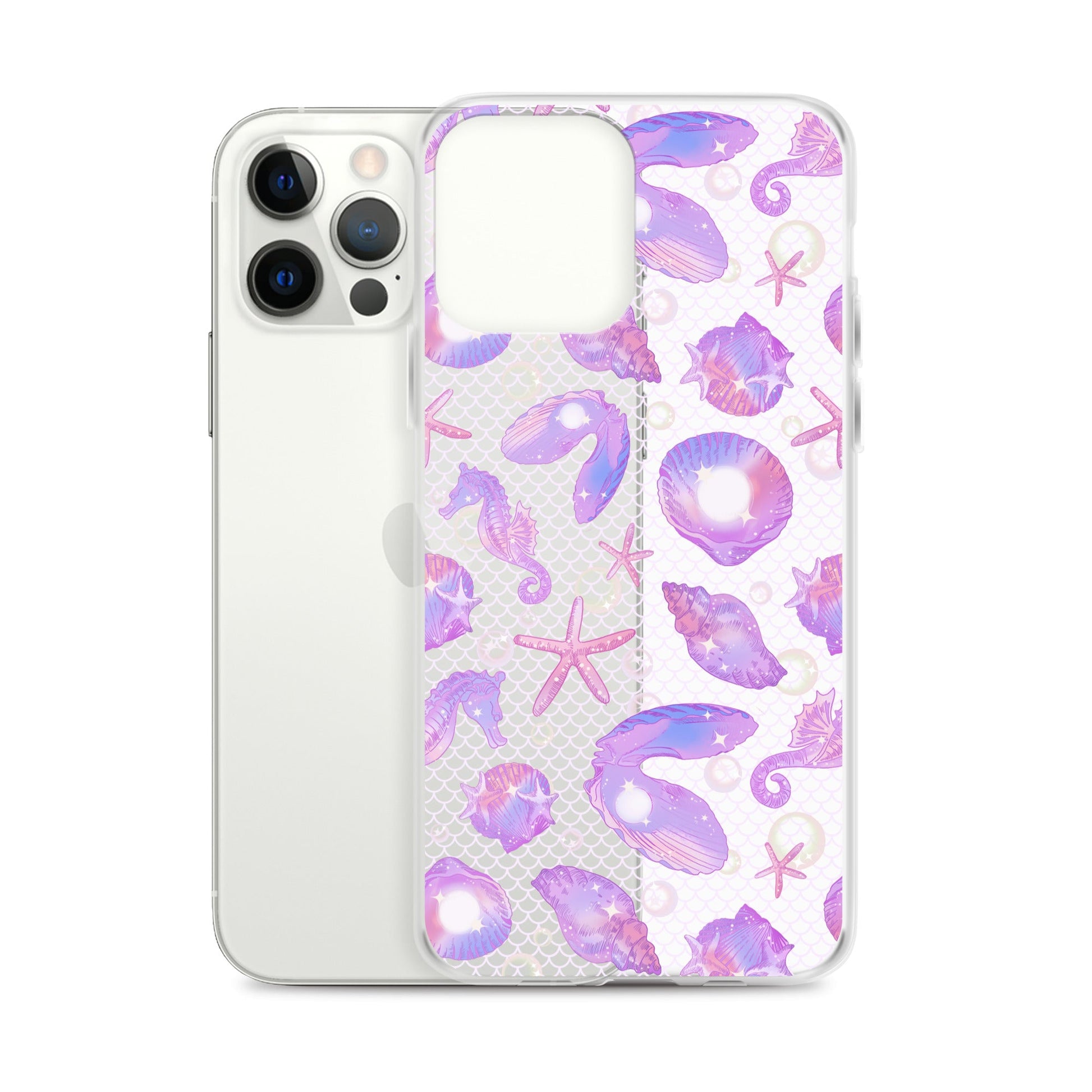Stylish Sea Princess iPhone® Clear Case features a solid back and flexible sides for ultimate protection and easy access.