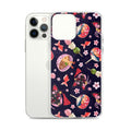 Stylish Matsuri iPhone® Clear Case featuring flexible sides and solid back for ultimate protection against scratches.