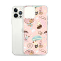 Sleek Parasol Bunny iPhone® Clear Case featuring adorable characters, protecting your phone from scratches and dirt.