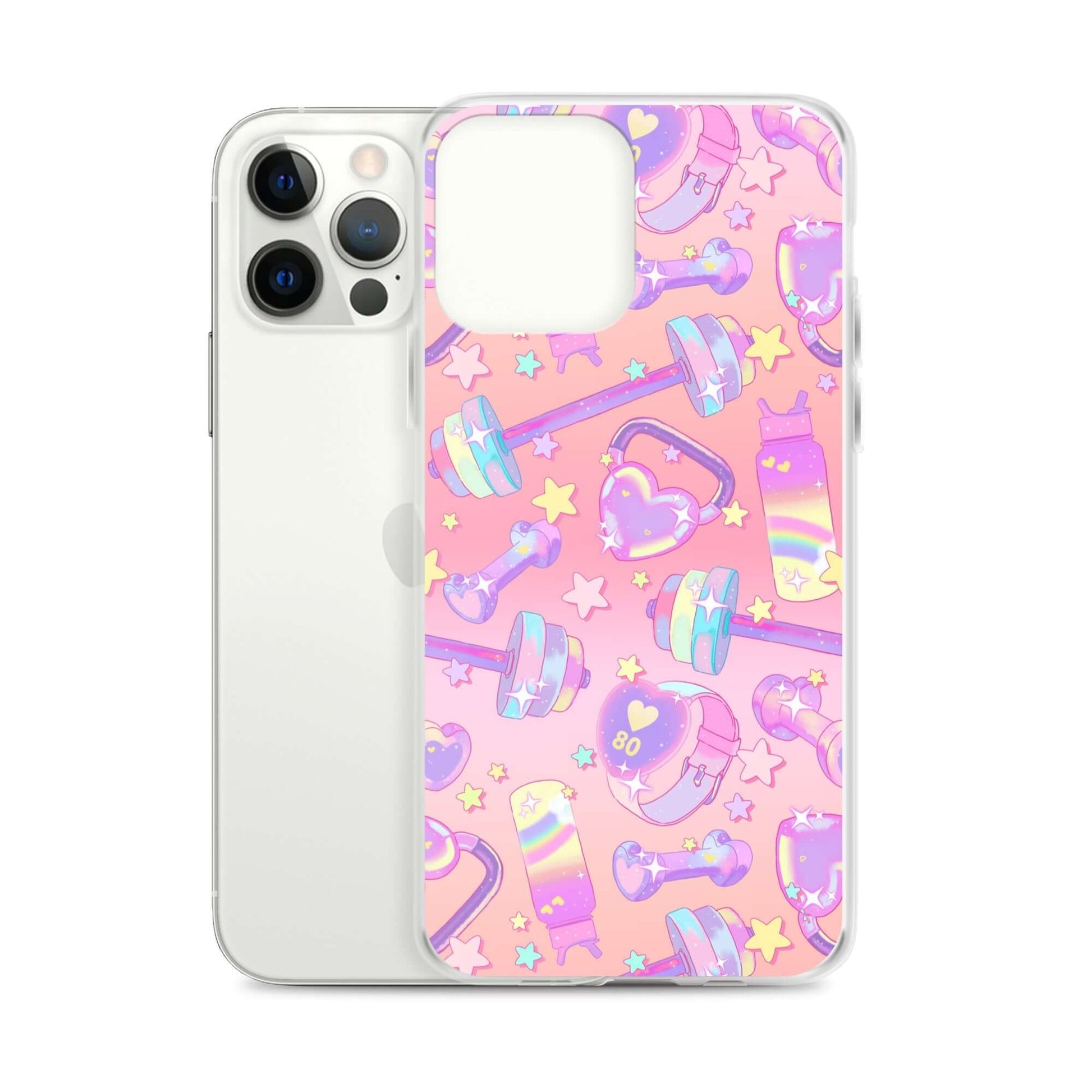 Sleek Glitter Gains iPhone® Clear Case offers stylish protection against scratches and dust with a flexible design.