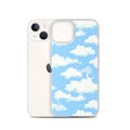 Sleek Cloudy Sky iPhone® Clear Case showcases a stunning cloud design while offering durable protection for your device.