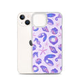 Stylish Sea Princess iPhone® Clear Case featuring sea-themed designs, perfect for protection and easy access to ports.