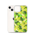 Stylish Kero-kero iPhone® Clear Case featuring a vibrant frog design, offering sleek protection and easy access.