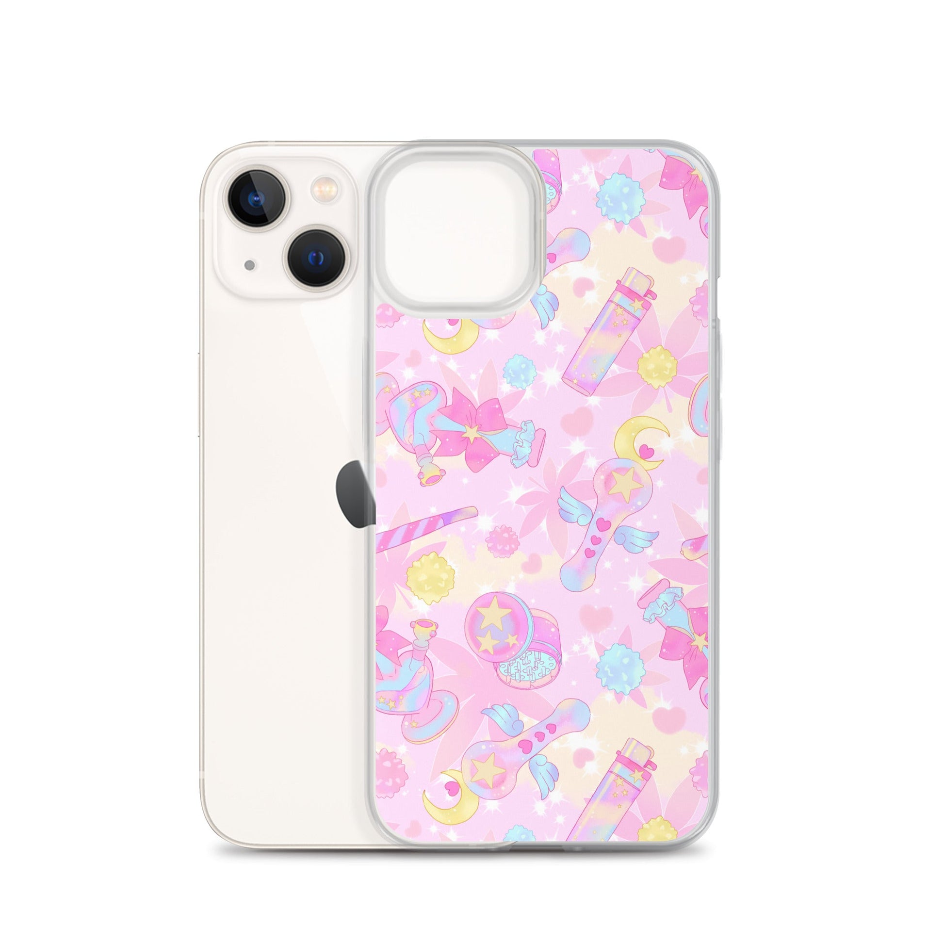 Protect your device stylishly with the Indica Magica iPhone® Clear Case featuring vibrant design and flexible sides.