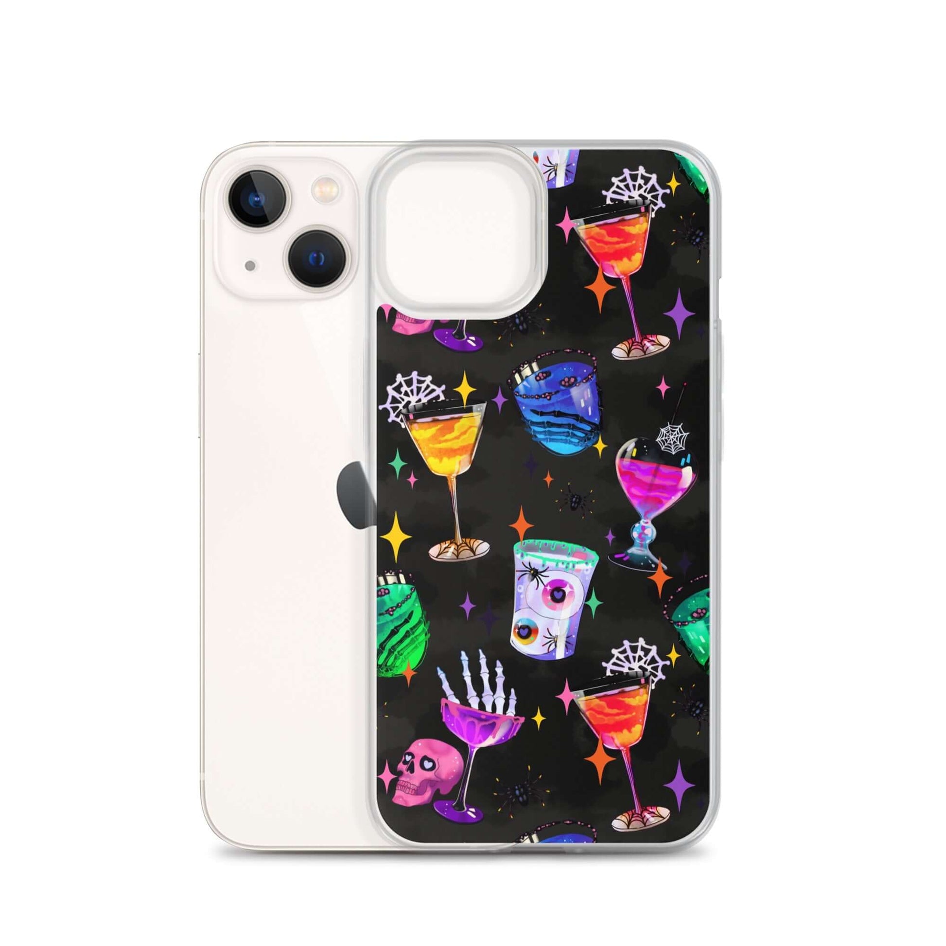 Stylish Monster Party iPhone® Clear Case features vibrant graphics, offering protection from scratches and dust.