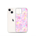 Sleek Indica Magica iPhone® Clear Case with vibrant design, protecting against scratches and dirt for your device.