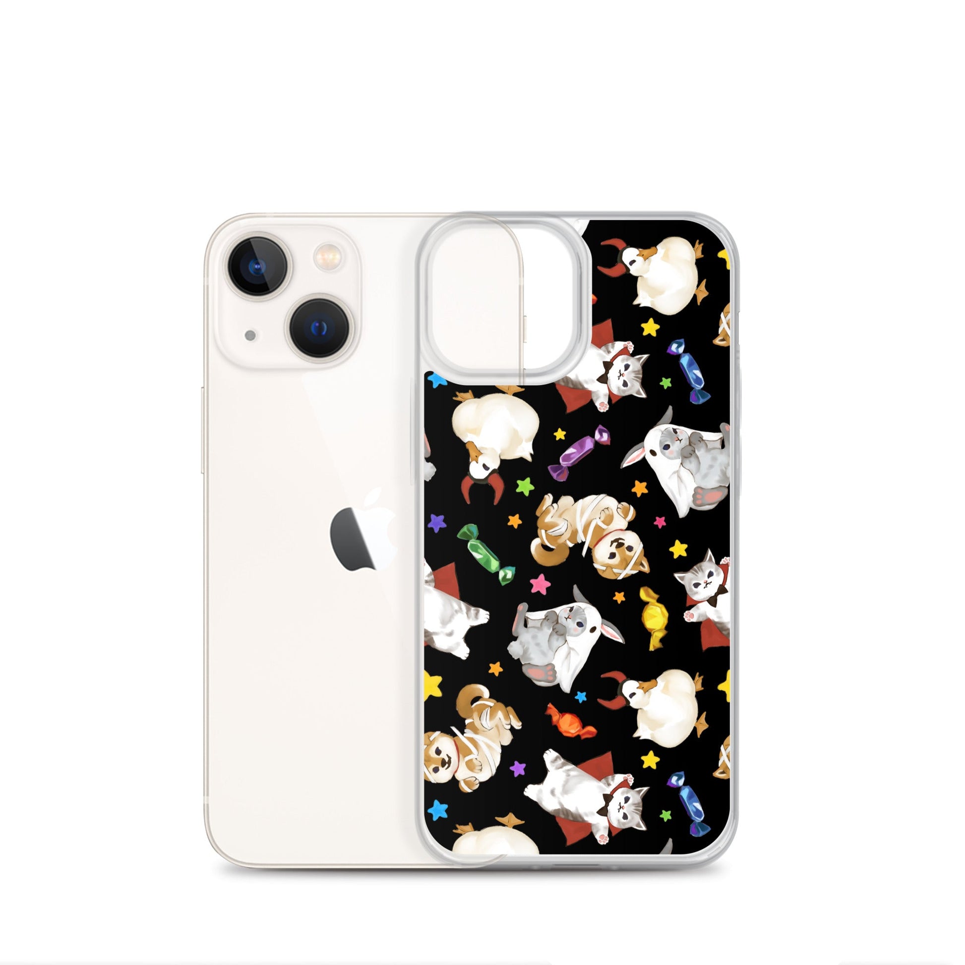 Trick or Treaters iPhone® Clear Case features a fun design while protecting your phone from scratches and dirt.