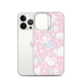 Sleek Snow Kitten iPhone® Clear Case with flexible sides, protecting against scratches and dirt. Perfect for style!