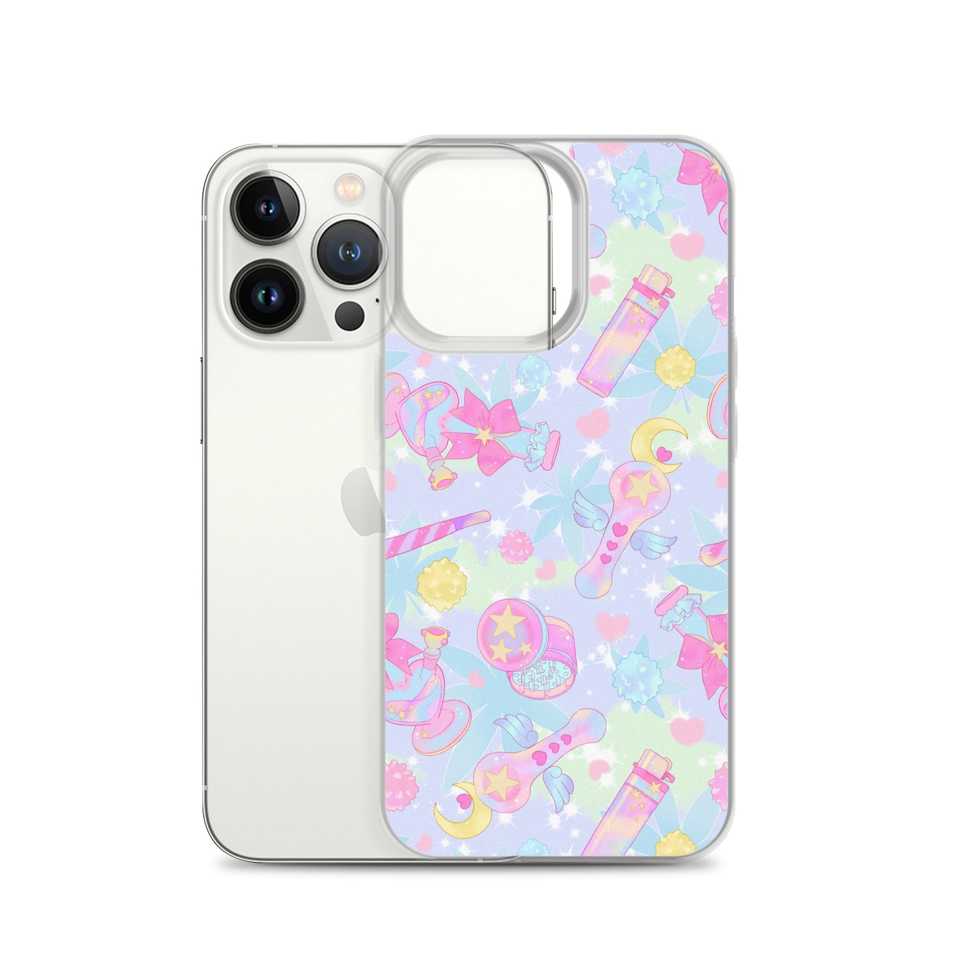 Stylish Indica Magica iPhone® Clear Case features a flexible design, protecting your phone from scratches and dirt.