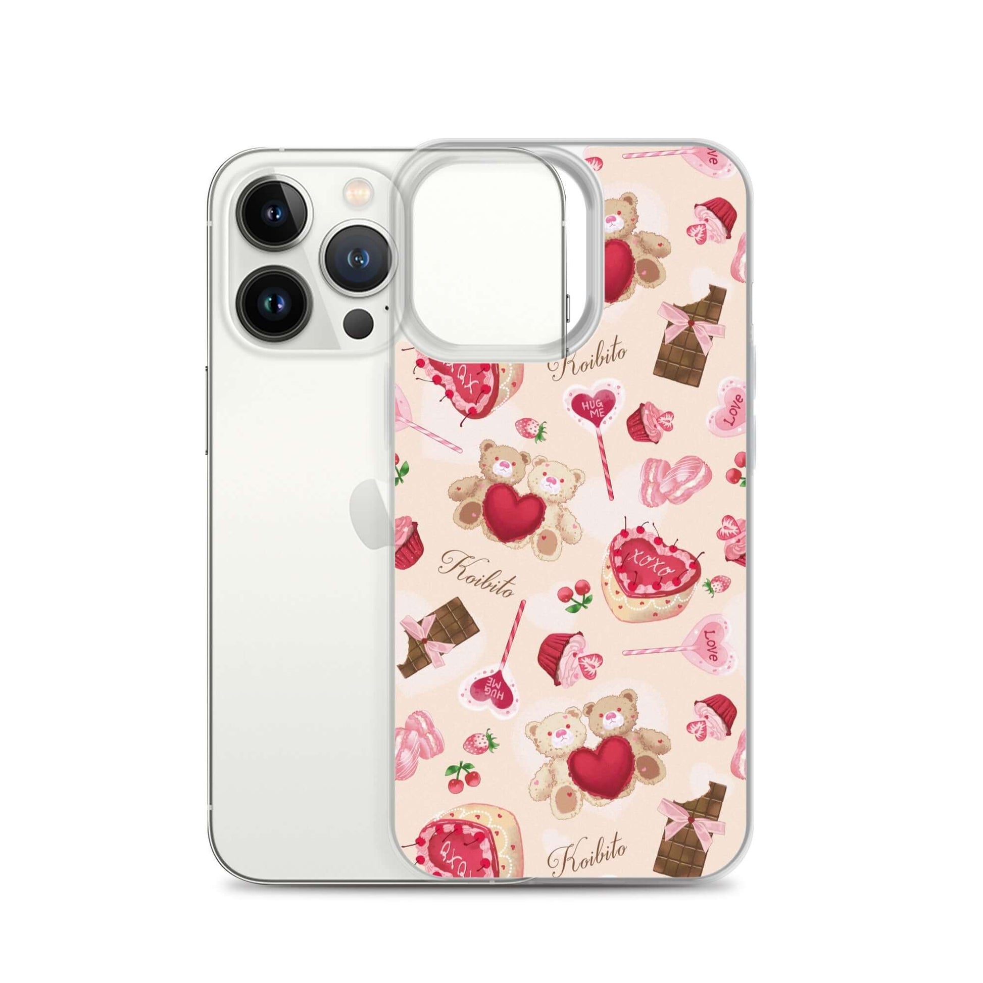 Stylish Sugar Sweetheart iPhone® Clear Case features a cute design, offering protection from scratches and dirt.