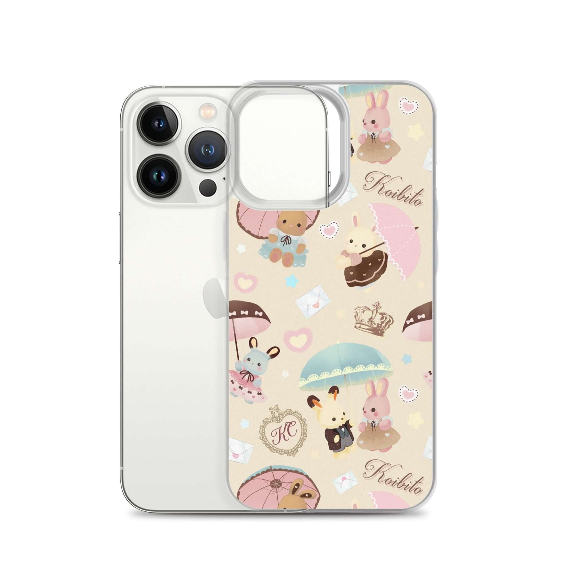 Stylish Parasol Bunny iPhone® Clear Case offers protection with a cute design, perfect for any iPhone® model.
