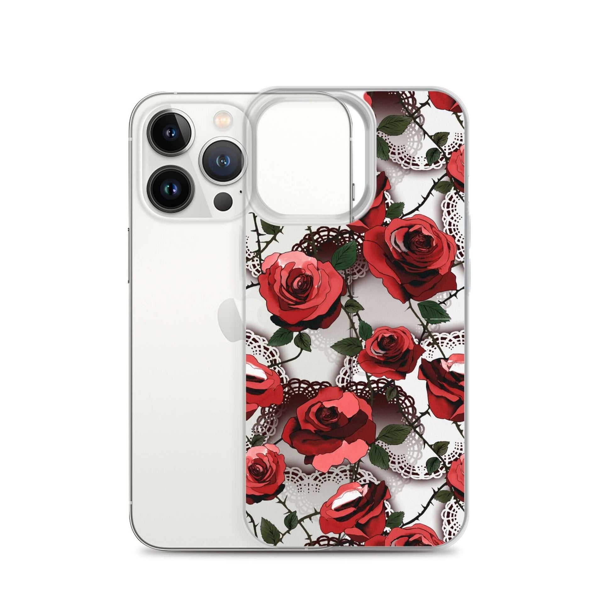 Stylish and protective, the Enchanted Rose iPhone® Clear Case (Transparent) showcases beautiful roses while guarding your device.