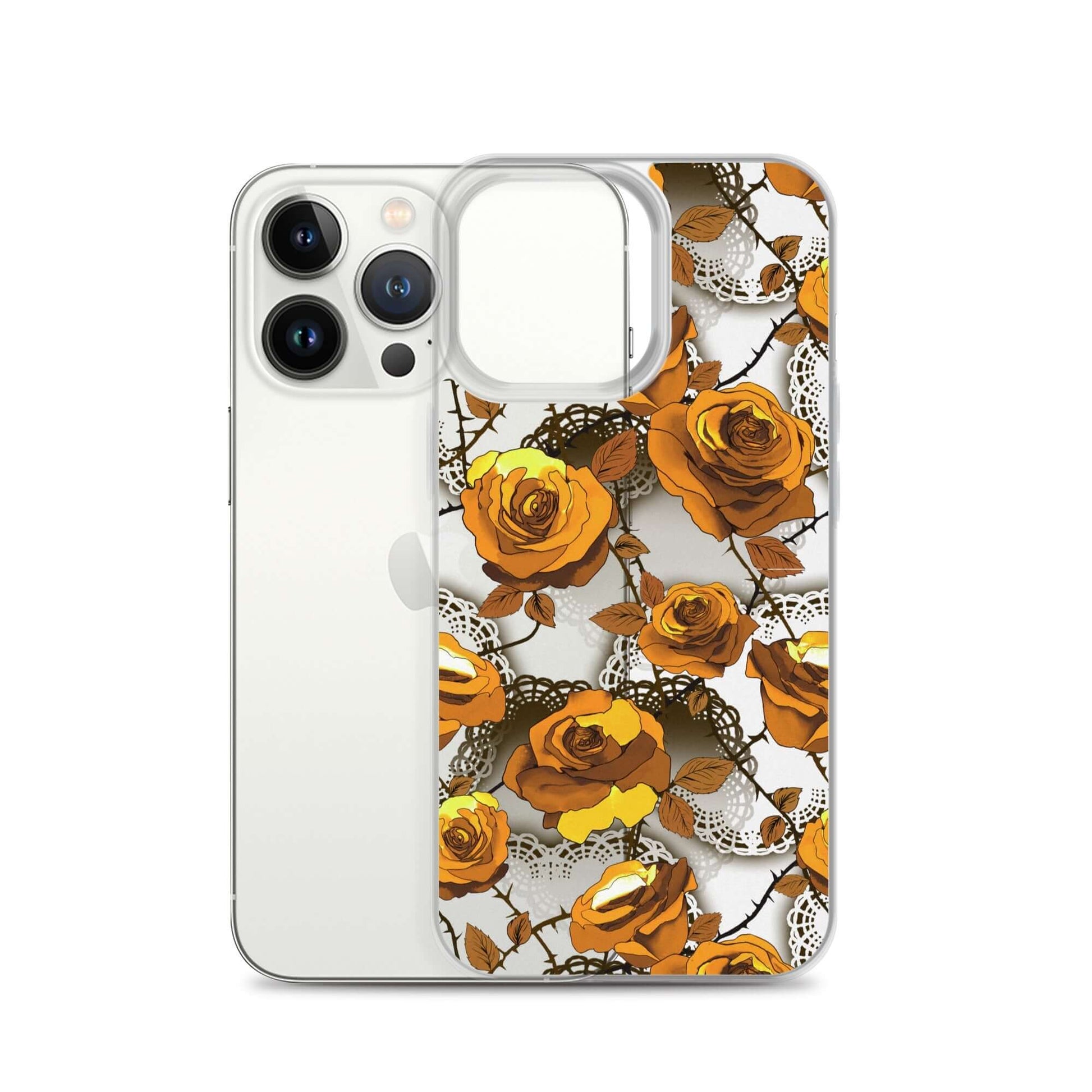Protect your phone in style with the Enchanted Rose iPhone® Clear Case (Transparent), featuring a floral design.